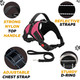 No-Pull Dog Harness & Leash Set - Pink